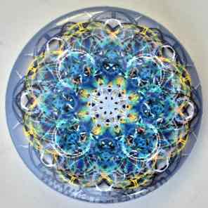 1 INCH BUTTON
CRYSTAL BLUE 2 RAINBOW