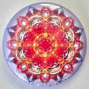 1 INCH BUTTON
PEACH FLOWER 1