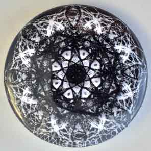 1 INCH BUTTON
SILVER LACE 1 BLACK