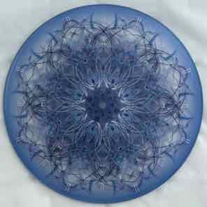 12 INCH ROUND GLASS
TRIVET
CRYSTAL BLUE 1
