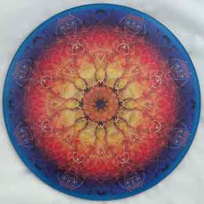 12 INCH ROUND GLASS
TRIVET
ORANGE INDIGO 2
