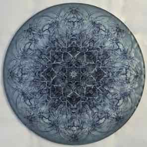 12 INCH ROUND GLASS
TRIVET
SILVER FLOWER 1