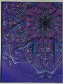 6 X 8 INCH GLASS TRIVET OR TILE 
VIOLET 1
