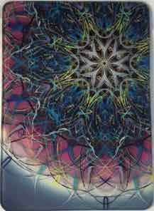 7.75 X 10.75 TRIVET WITH ROUND CORNERS CRYSTAL BLUE 2 RAINBOW