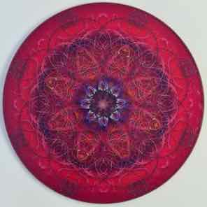 8 INCH ROUND GLASS
TRIVET
RED 1