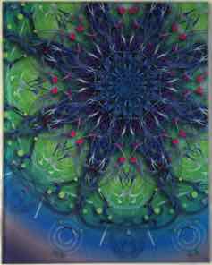 8 X 10 INCH GLASS TRIVET OR TILE
 GREEN BLUE 3.1