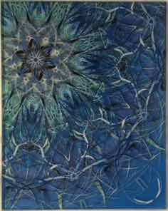 8 X 10 INCH GLASS TRIVET OR TILE
 CRYSTAL AQUA BLUE 1.1