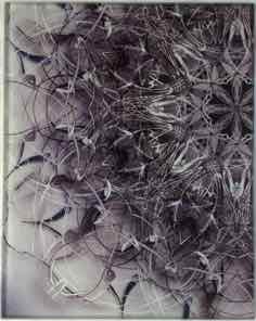 8 X 10 INCH GLASS TRIVET OR TILE
 SILVER LACE 1.1