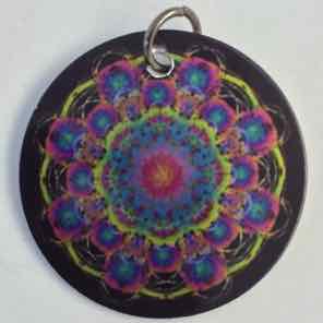 1 INCH METAL CHARM MULTI 5 BLACK