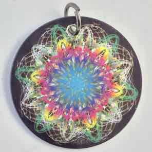 1 INCH METAL CHARM ATOM 2.1 BLACK