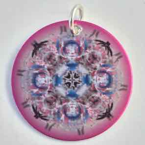 1 INCH METAL CHARM PINK LEMONADE