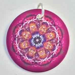 1 INCH METAL CHARM MAGENTA 1