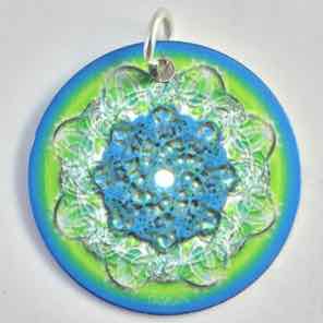 1 INCH METAL CHARM TURQUOISE 1