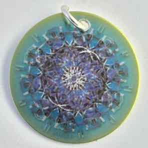 1 INCH METAL CHARM TURQUOISE 1.1